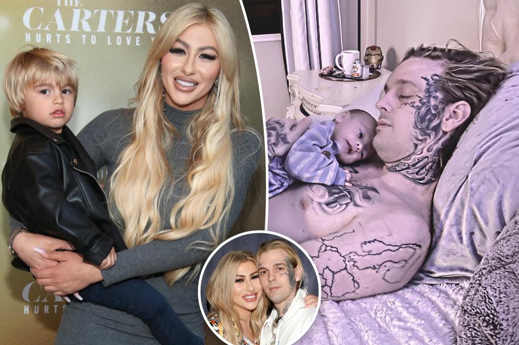 Aaron Carter’s son, Prince, makes red carpet debut with mom Melanie Martin