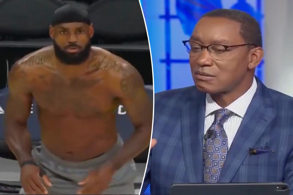 Isiah Thomas lambasts LeBron James for warming up shirtless