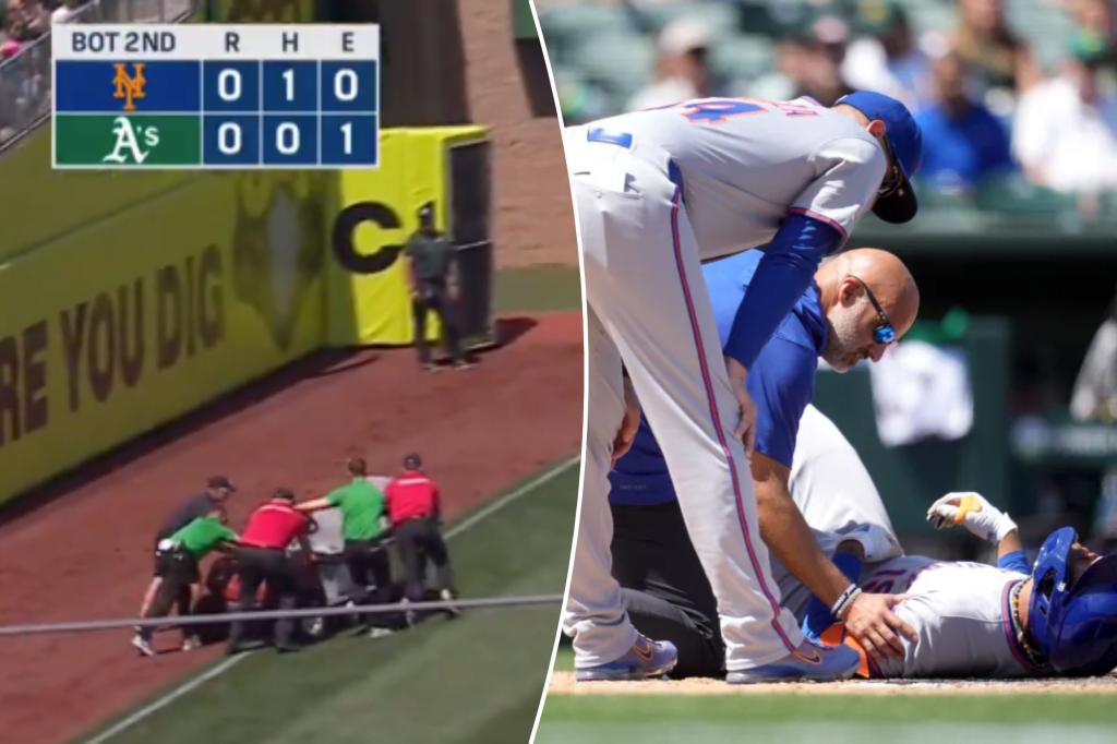 SNY broadcast team clowns A’s after injury cart sputters out