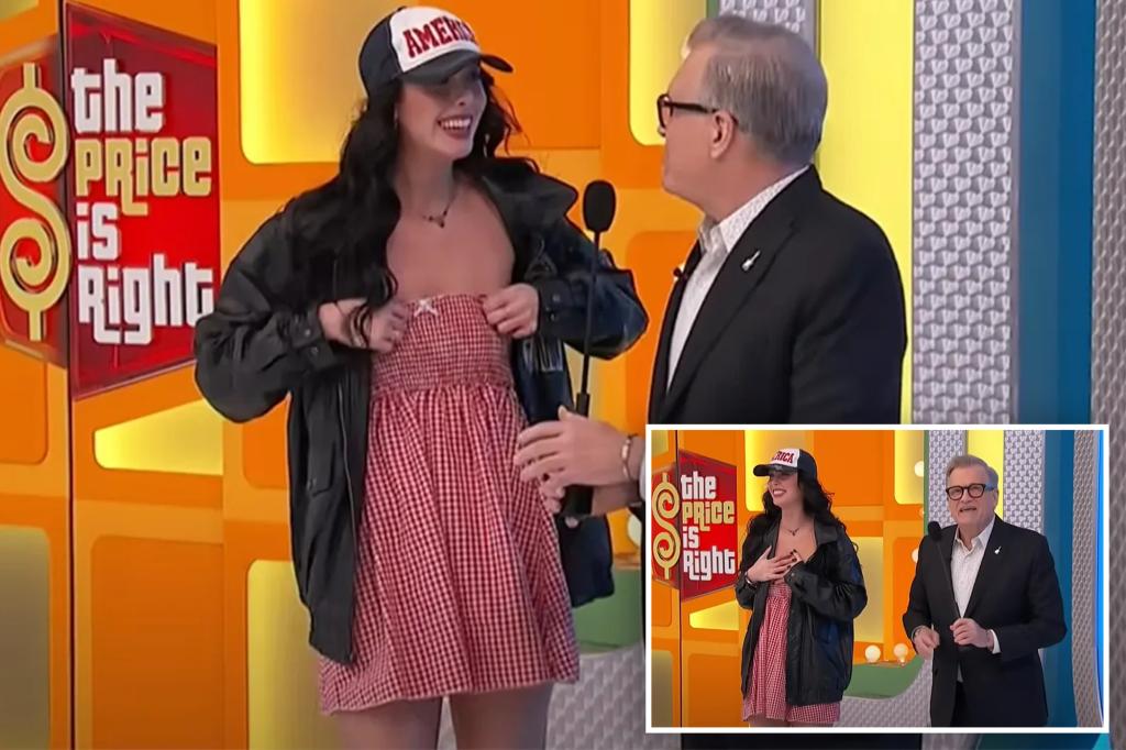 ‘The Price is Right’ player nearly has wardrobe malfunction on show