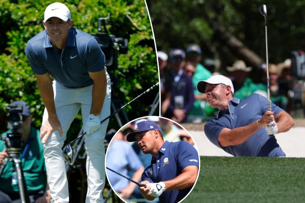 Rory McIlroy’s final Masters round gets off to roller-coaster start